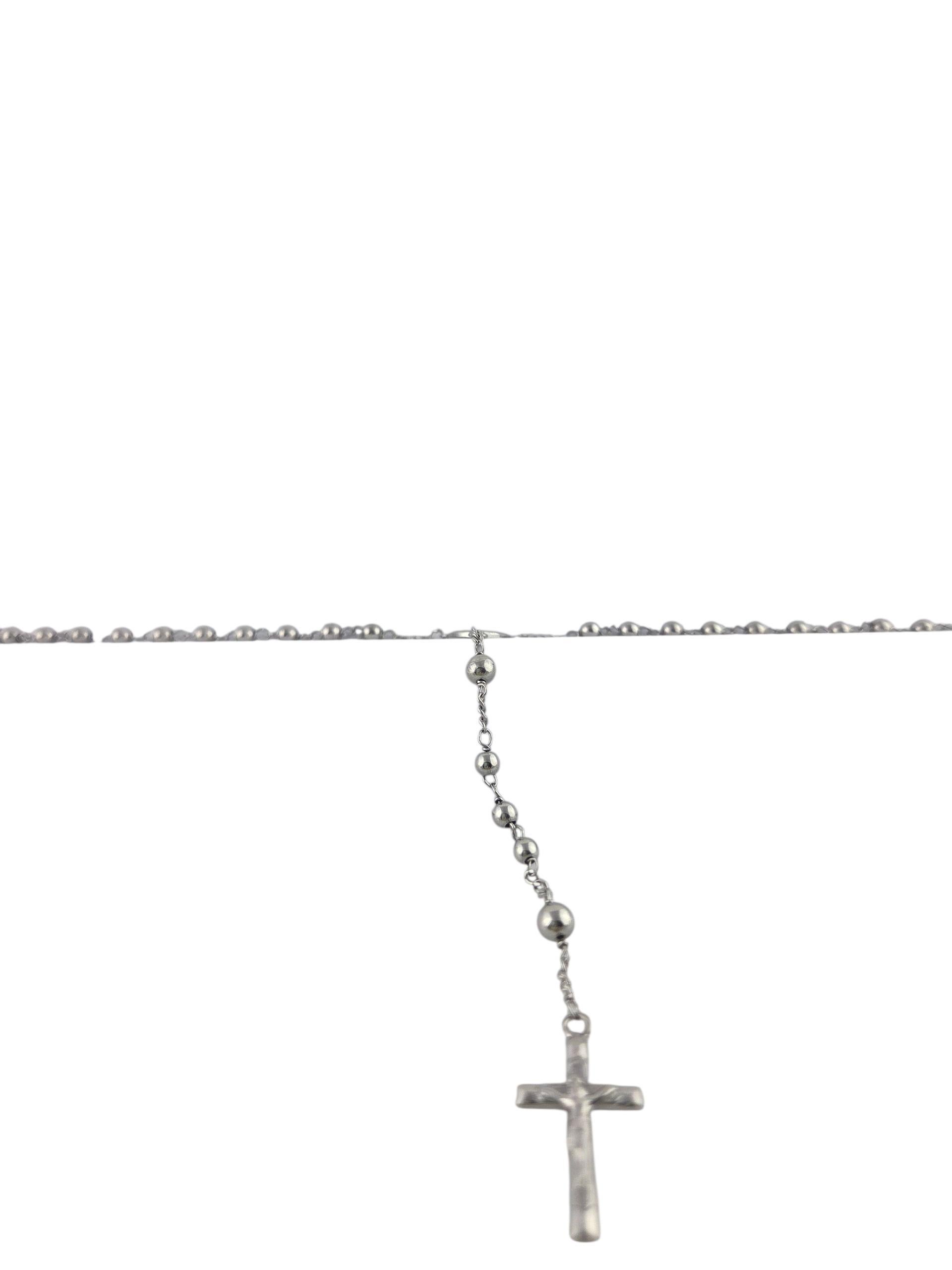 Grani del rosario in oro bianco 18 carati #23852 in vendita 2