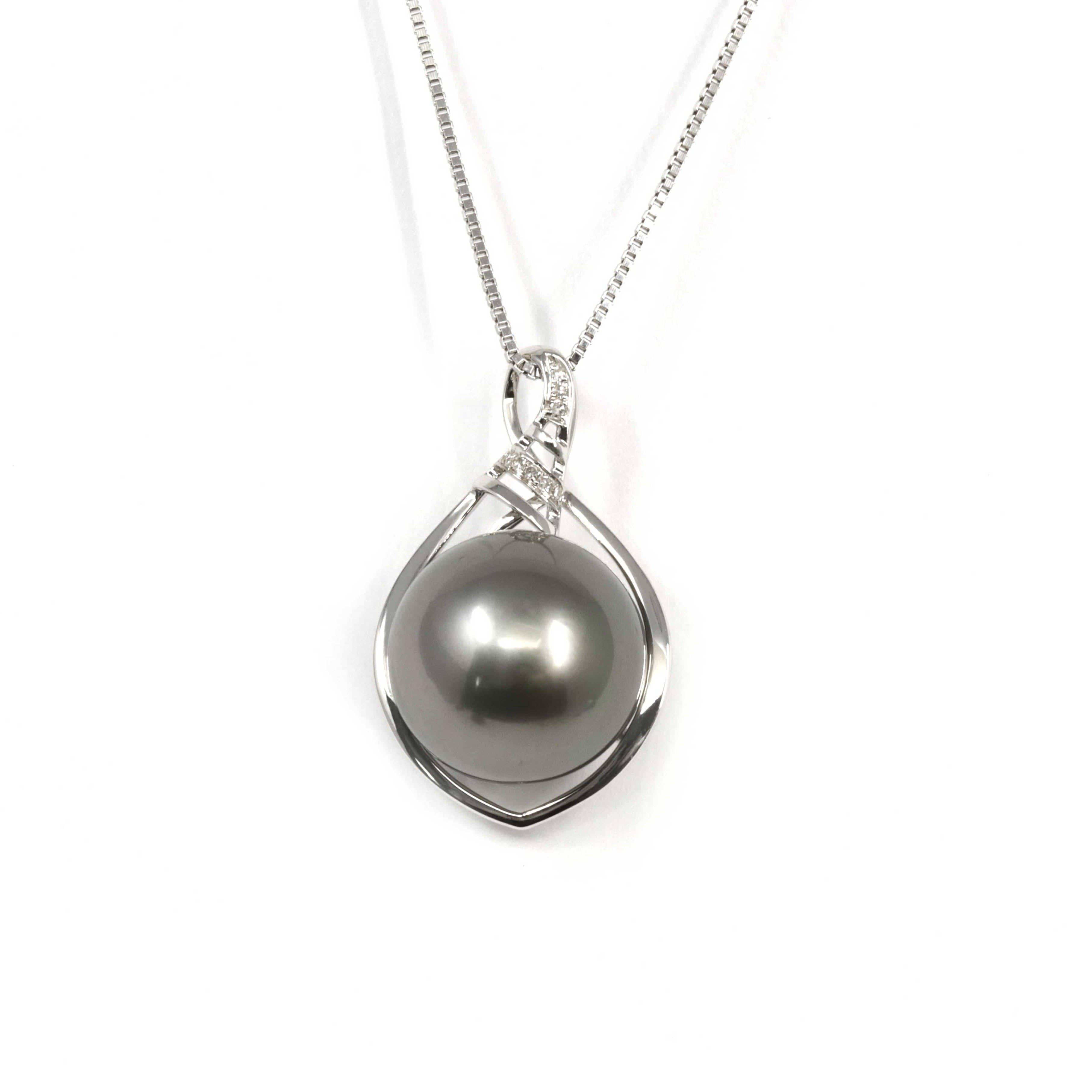 15-17mm Black Tahitian South Sea Pearl Necklace-AAA Quality