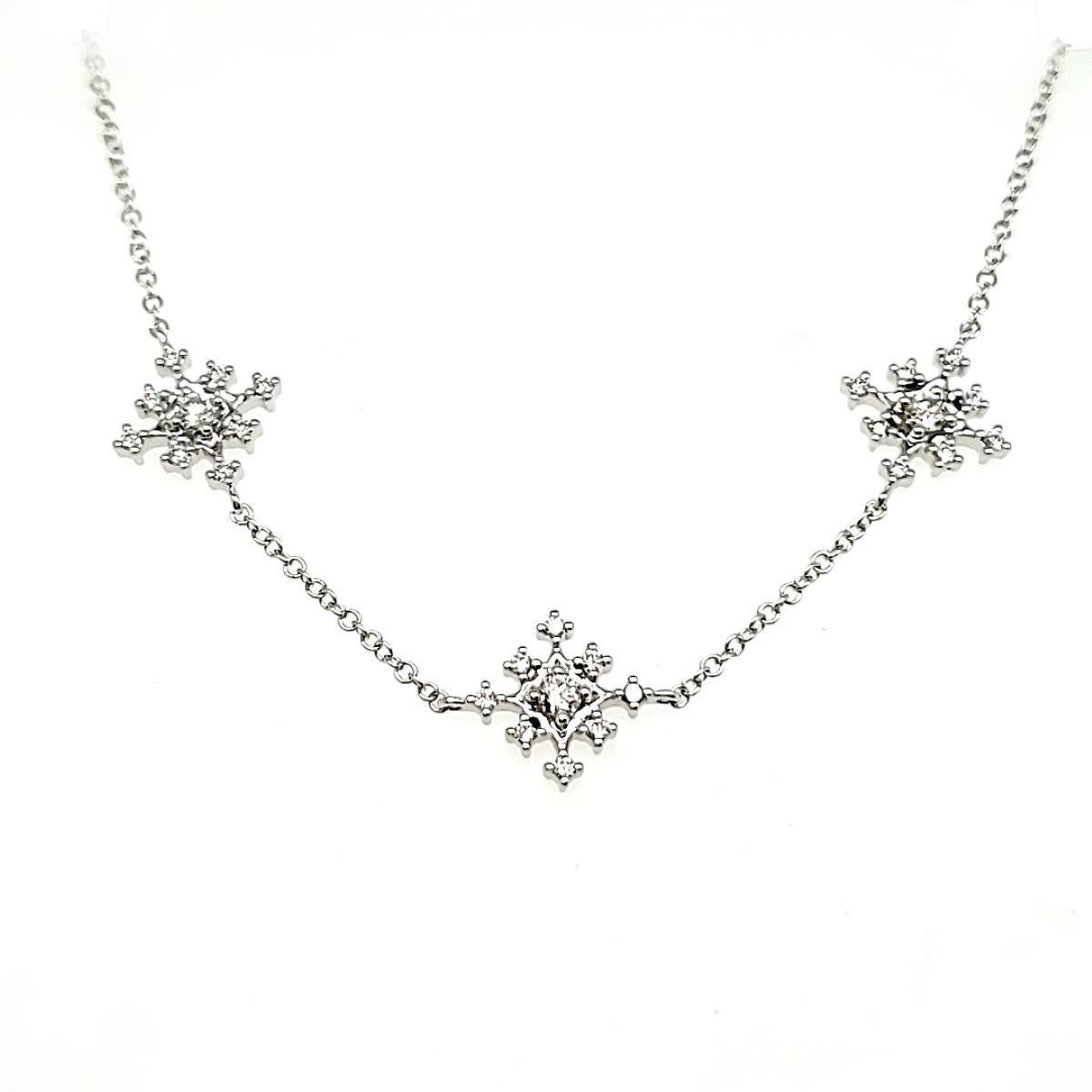 Round Cut 18k White Gold Round Diamond Cts 0.29 Bracelet For Sale