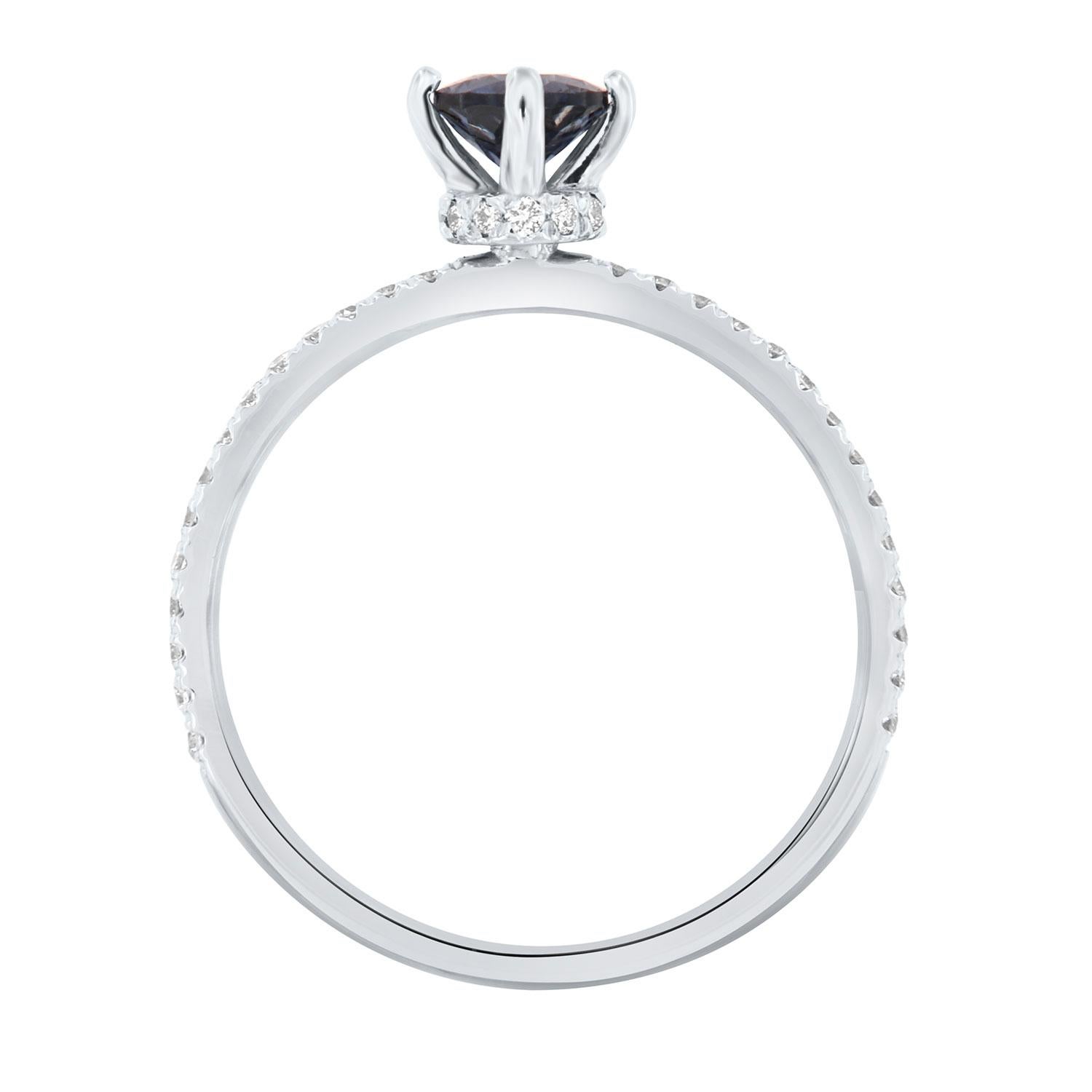 hidden sapphire engagement ring