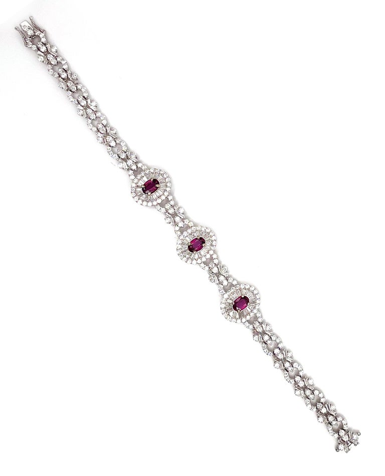 Talya Mor 18k Gold Wide Bar Bracelet Ruby main image 0