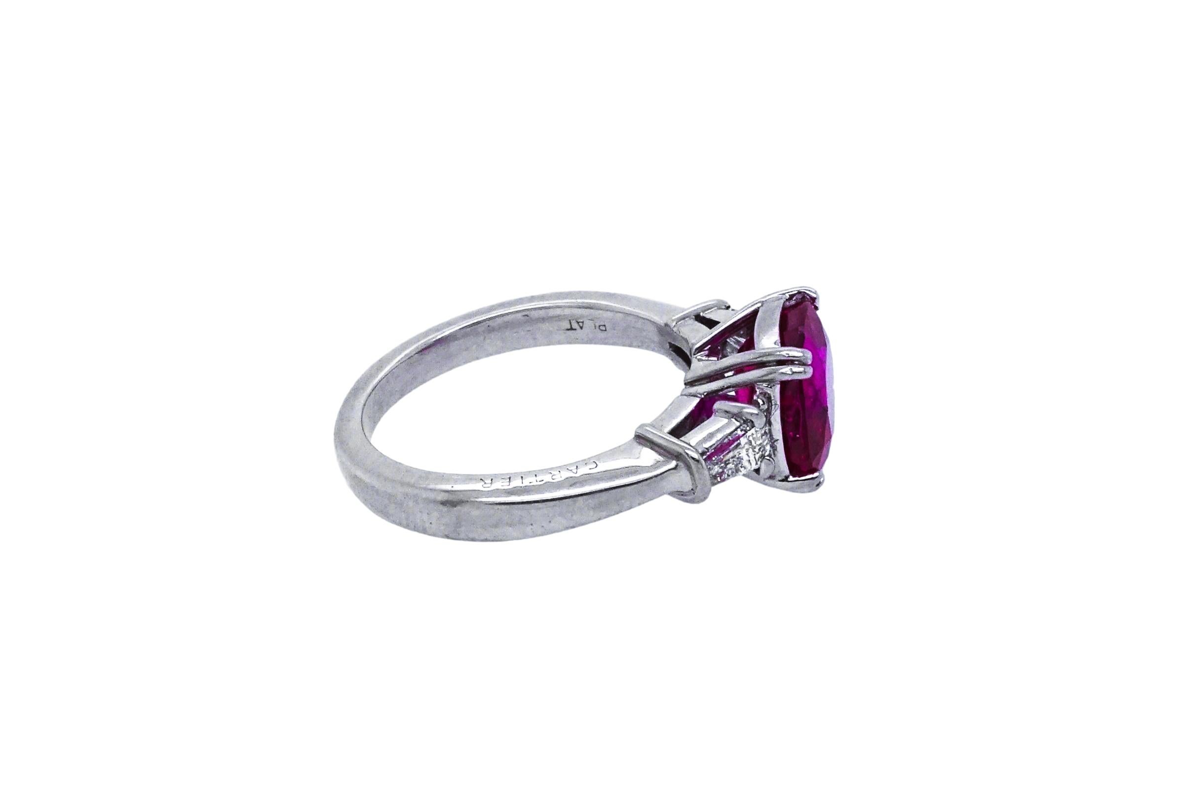 cartier ruby ring