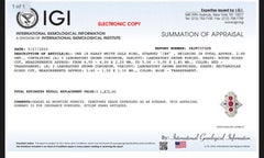 18K White Gold Ruby & Sapphire Ring Art Deco Period IGI Certified Ring Size 9.25