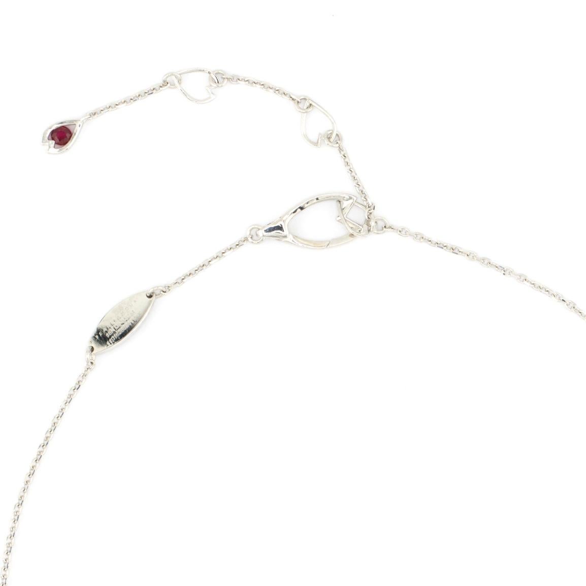Contemporary 18K White Gold Sakura Floral  Akoya Pearl Sapphire Necklace For Sale