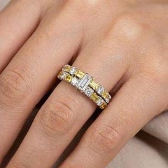 18K White Gold Sapphire & Diamond Ring