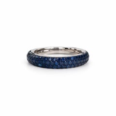 18K White Gold & Sapphire Ring