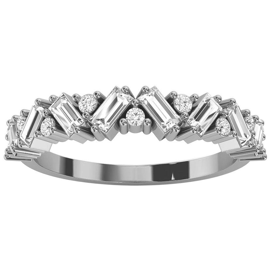 18k White Gold Sharvit Diamond Ring '1/3 Ct. Tw'