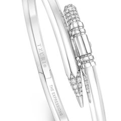 18K White Gold Small Expression Bracelet