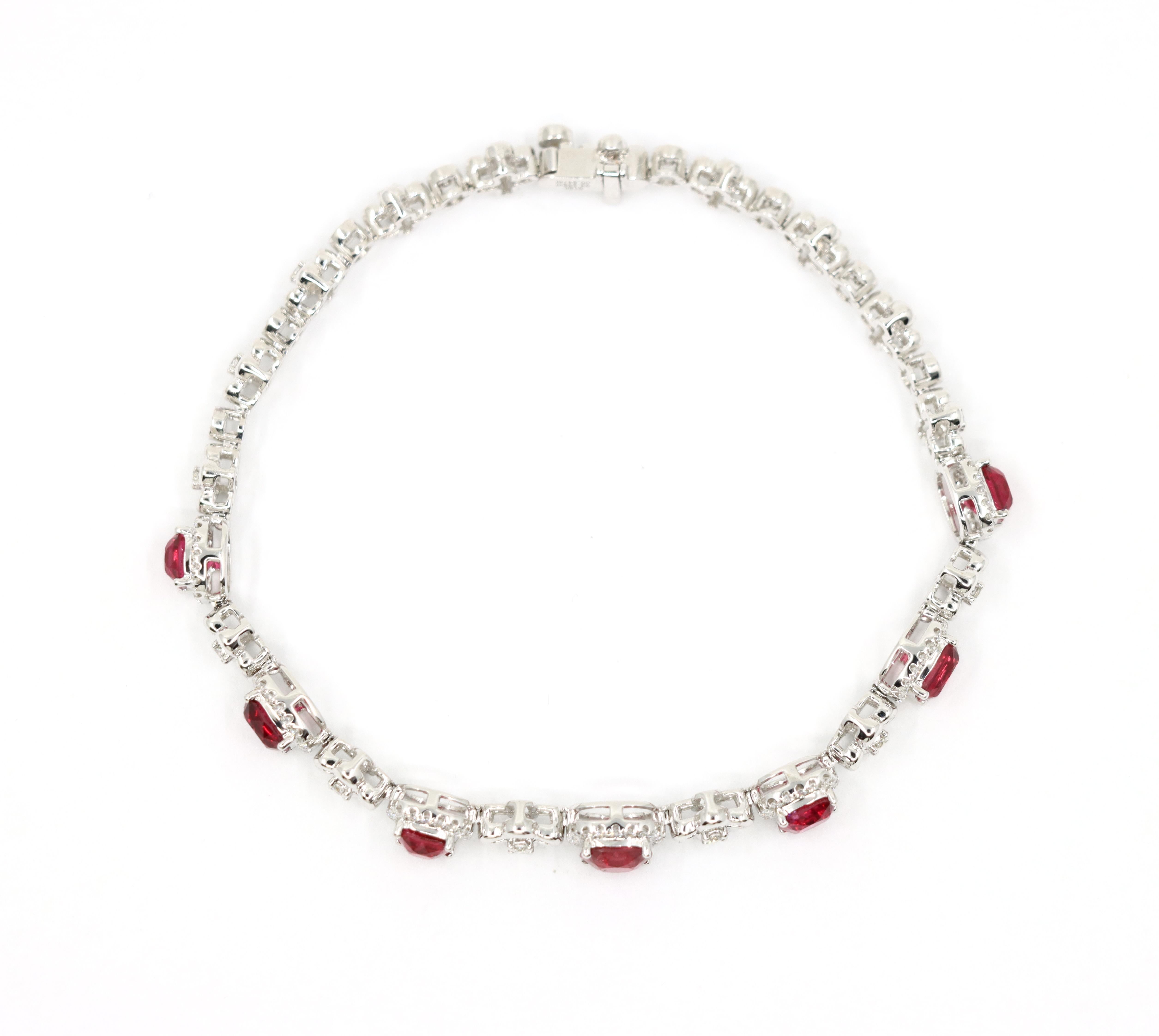 Pulsera Diamante Espinela Oro Blanco 18K en venta 1