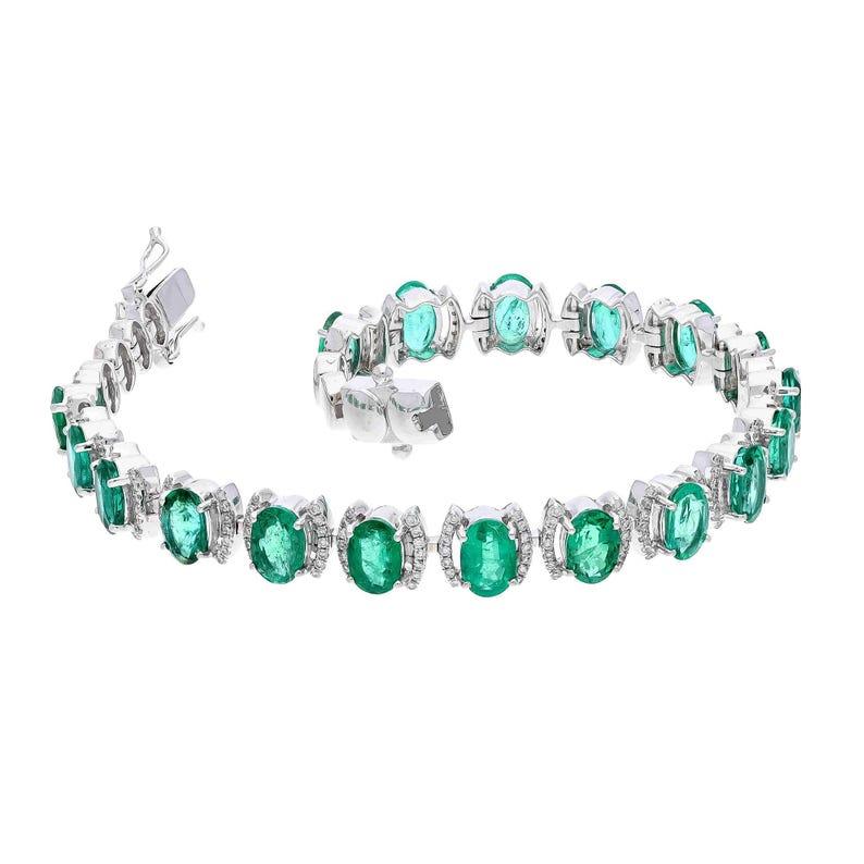 STONE DETAILS :

===============


❋ Stone : Natural Emerald

❋ Stone Size : 4X6 MM

❋ Stone Weight : 7.70 Cts. Approx.

❋ Stone Shape : Oval Cut

❋ Stone Type : Natural


❋ Diamond Weight : 0.675 Cts. Approx.

❋ Diamond Shape : Round Cut

❋ Diamond
