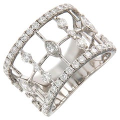 18K White Gold Starry Night Diamond Ring
