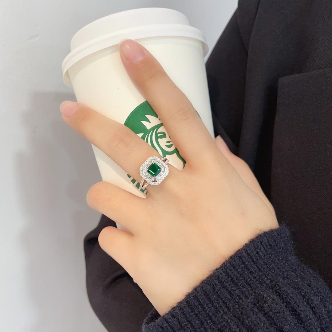 Emerald Cut 18K White Gold SWAT Emerald & Diamond Ring For Sale