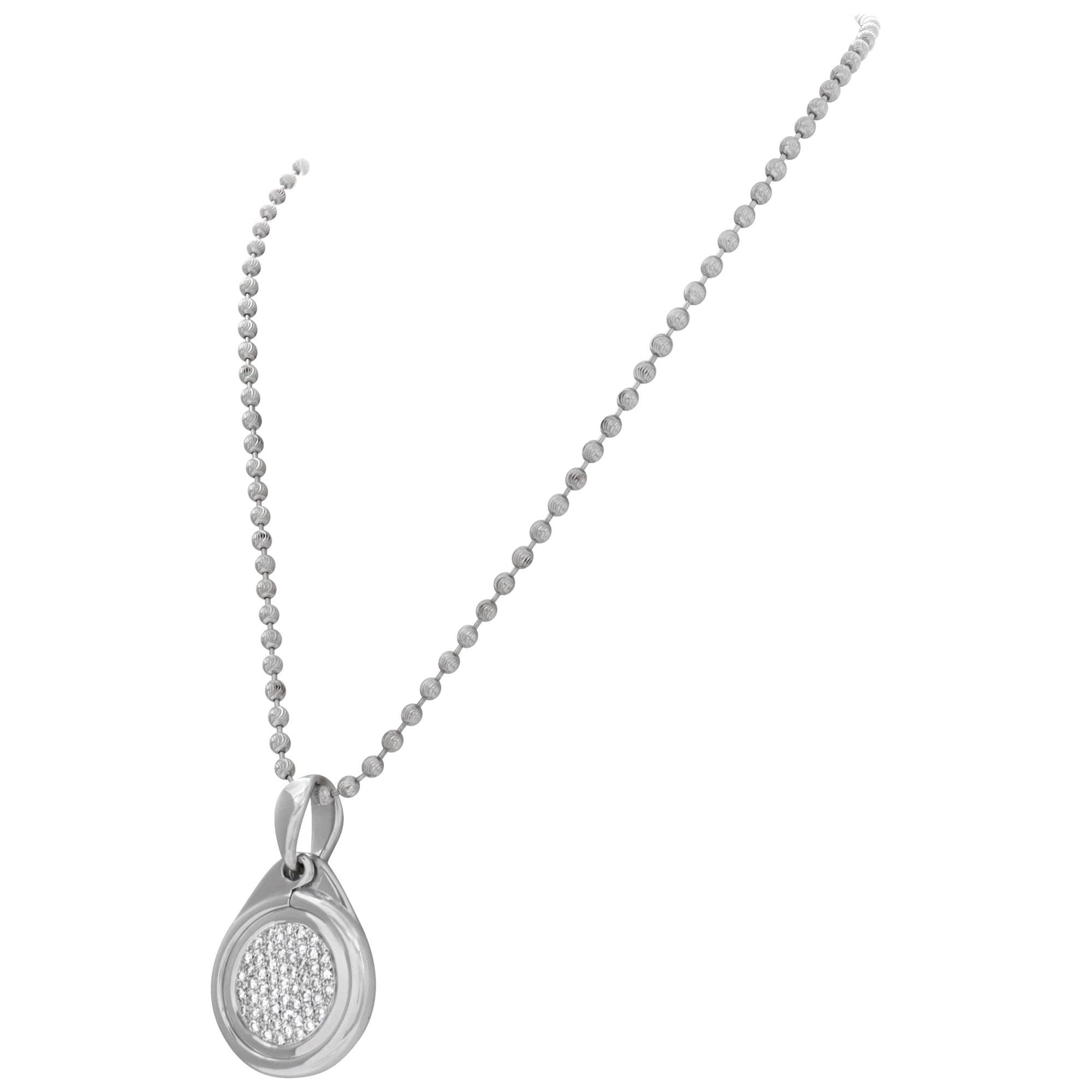 Collana Tamara Comolli in oro bianco 18 carati con turchese e diamanti In condizioni ottime in vendita a Surfside, FL