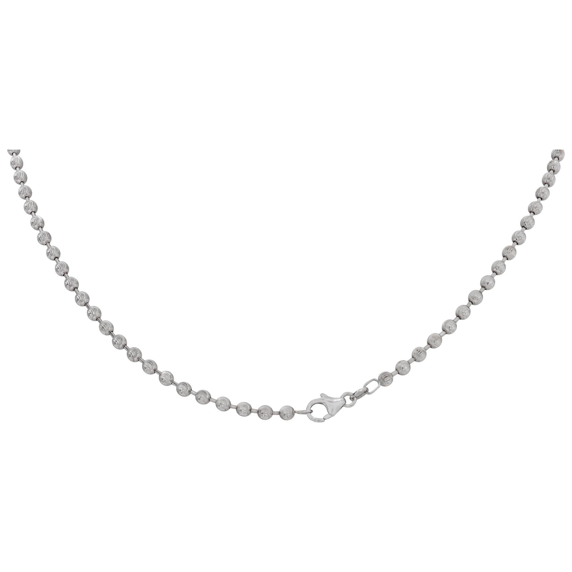 Collana Tamara Comolli in oro bianco 18 carati con turchese e diamanti in vendita 2