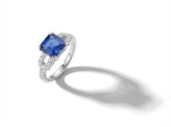 18k White Gold Tanzanite Solitaire Ring, Bricks Joaillerie