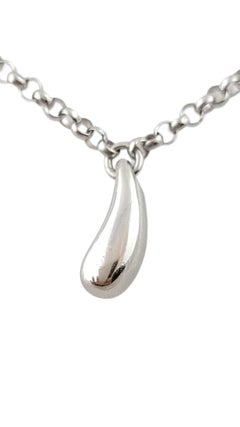 18K White Gold Teardrops Necklace #18200