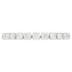 18K White Gold Tennis Bracelet Tw: 26.17 carats