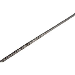 Tennisarmband aus 18 Karat Weißgold mit natürlichen schwarzen Diamanten