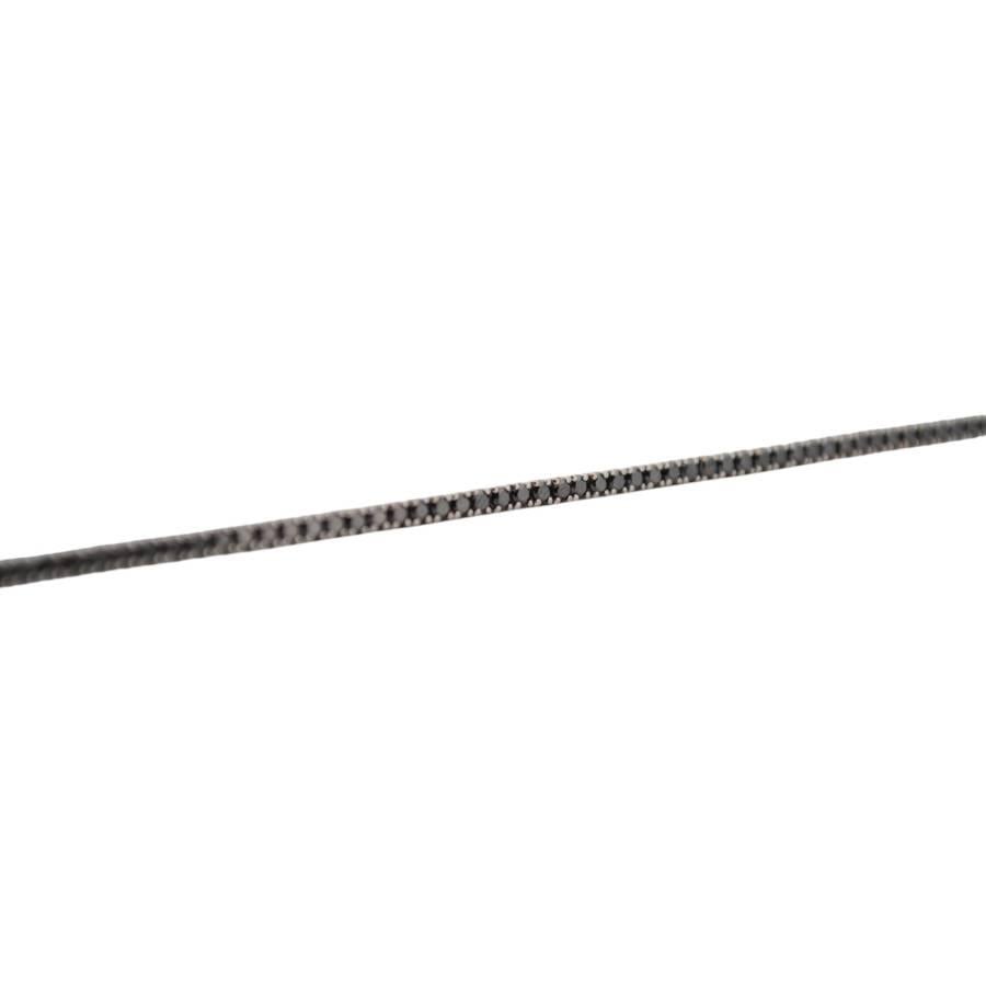 Bracelet tennis en or blanc 18 carats avec diamants naturels Excellent état - En vente à București, București