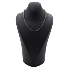 Collar Tenis Oro Blanco 18K con Diamantes Naturales Negros