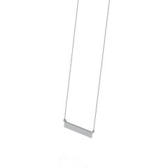 18 Karat White Gold Three-Row Bar Diamond Necklace '1/4 Carat'