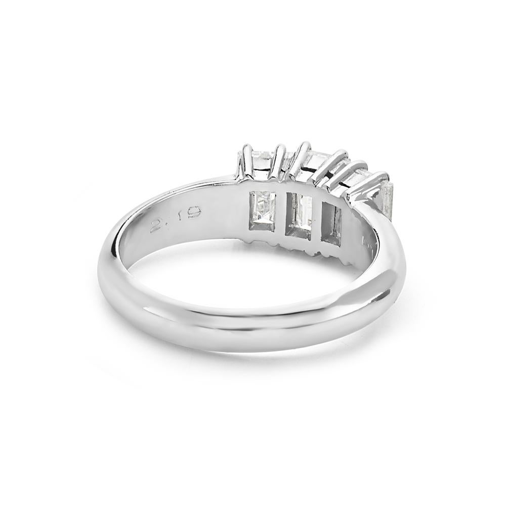 white gold emerald cut diamond engagement rings