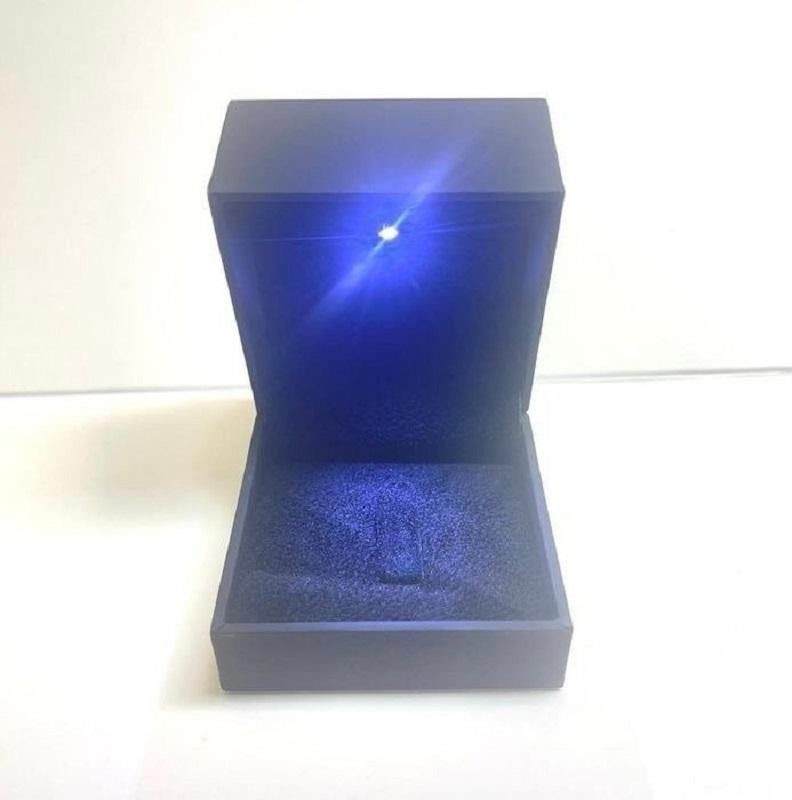 18K White Gold Three Stone Halo Ring with 0.32 Ct Natural Diamonds, GIA Cert 3