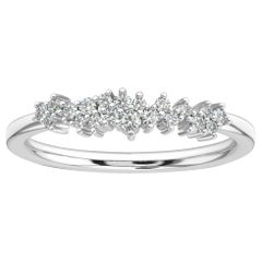 Bague Tiana en or blanc 18 carats et diamants 1/5 carat « Tw »