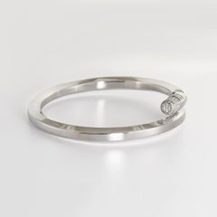 Bracciale con diamanti "The Expression" in oro bianco 18 carati di Tzuri