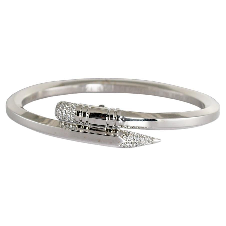 18K White Gold Tzuri "The Expression" Diamond Bracelet