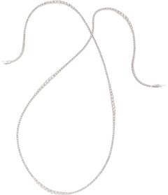18 Karat Weißgold wellenförmige abgestufte Diamant-Tennis-Halskette 32" 16,98 Karat