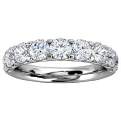Valerie Bague en or blanc 18 carats à micro-pinces avec diamants de 1 1/2 carat « Tw »