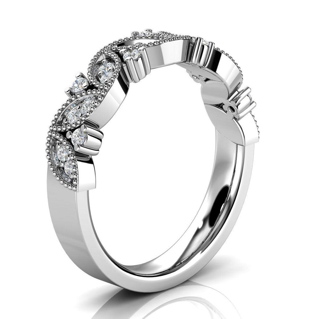 For Sale:  18K White Gold Vera Diamond Ring '1/5 Ct. Tw' 2