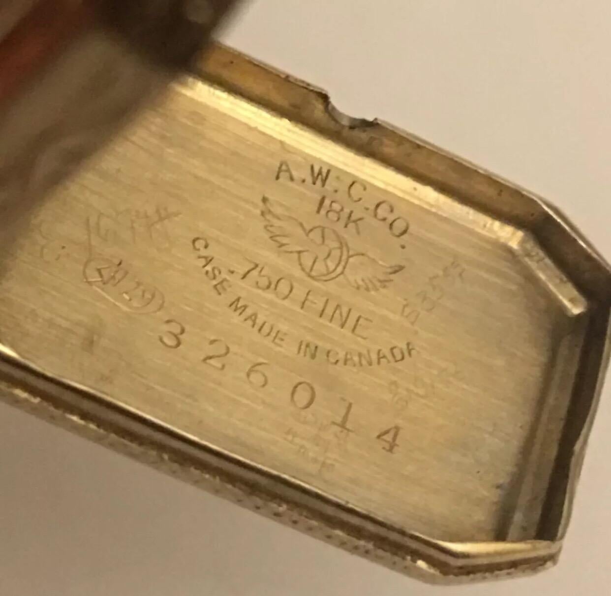 18 Karat White Gold Vintage 1920s Hand-Winding Swiss Made Cocktail Watch 1