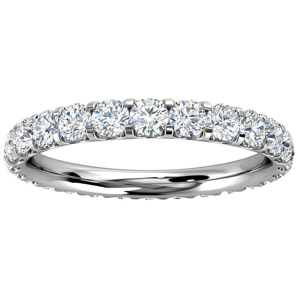 For Sale:  18k White Gold Viola Eternity Micro-Prong Diamond Ring '1 Ct. Tw'