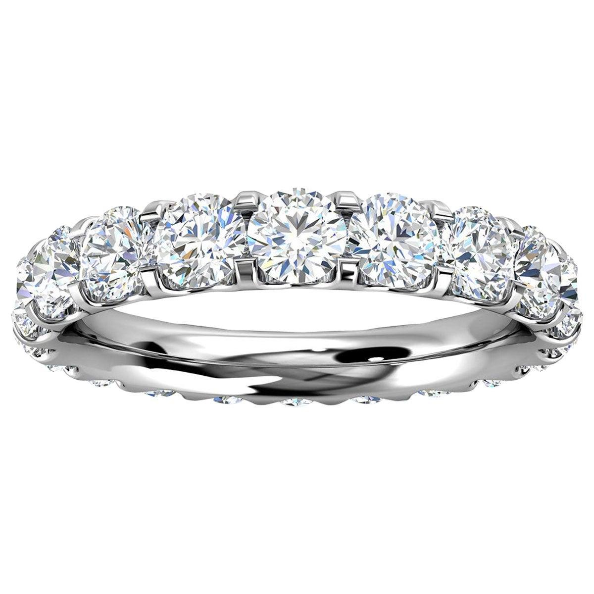 For Sale:  18k White Gold Viola Eternity Micro-Prong Diamond Ring '2 Ct. tw'