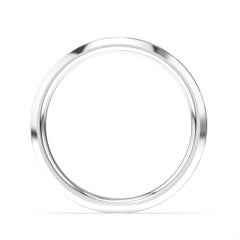 18 Karat White Gold Vivian Beveled Edge Eternity Diamond Ring '1/10 Carat'