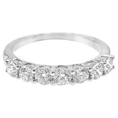 Bague de fiançailles classique en or blanc 18 carats avec diamant VS