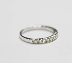 18 Karat Weißgold Ehering mit Diamanten