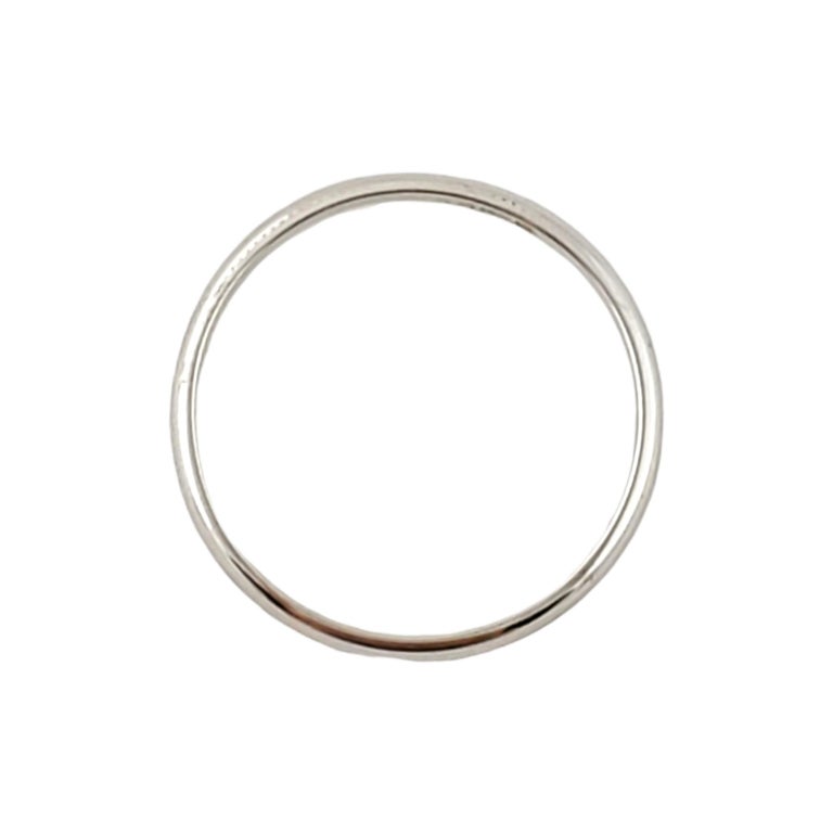 18K White Gold Wedding Band For Sale at 1stDibs