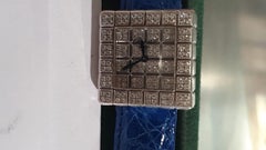18K White Gold with Diamonds Chopard Ice Cube Watch