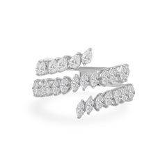Alianza de boda de oro blanco de 18 quilates con diamantes SI/H auténticos Regalo