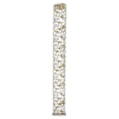 18K White Gold Yellow & White Diamond Bracelet – 9.92 CT Total Diamond Weight