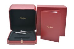 18K White golf Cartier Just on Clou bracelet full set