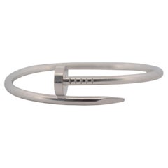 18K White golf Cartier Just on Clou bracelet full set
