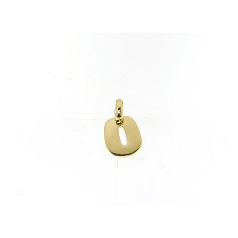 18 Karat Weiß-Rose- und Gelbgold Pradera Alphabet-Kollektion Anhänger 9