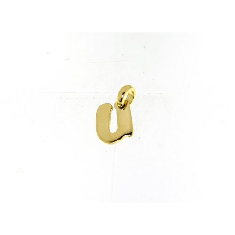 18 Karat Weiß-Rose- und Gelbgold Pradera Alphabet-Kollektion Anhänger 14