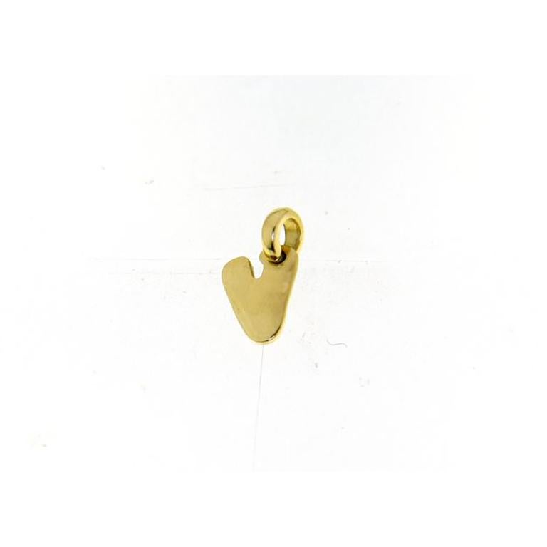 18K White Rose and Yellow Gold Pradera Alphabet Collection Pendant For Sale 14