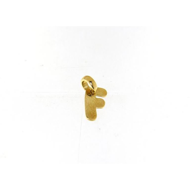 18 Karat Weiß-Rose- und Gelbgold Pradera Alphabet-Kollektion Anhänger 1