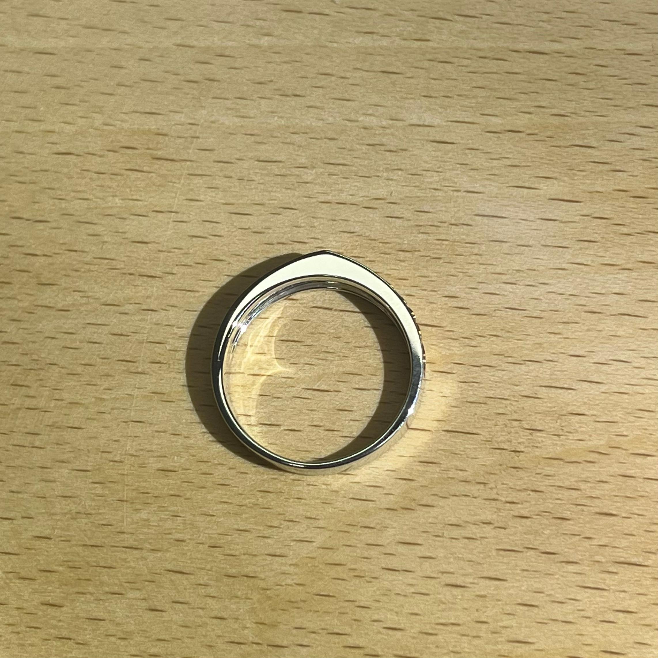 18K White & Rose Gold Single Natural Diamond Ring In New Condition For Sale In Kowloon, HK